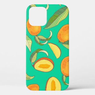 Mango Medley: Tropical Fruit Pattern iPhone 12 Case