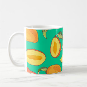 Mango Medley: Tropical Fruit Pattern Coffee Mug