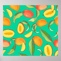 Mango Medley: Tropical Fruit Pattern