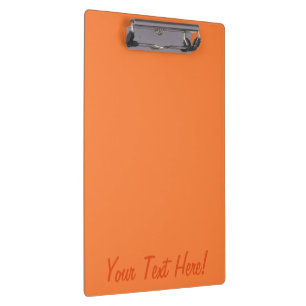 Mango Orange Colour Background ready to customise Clipboard