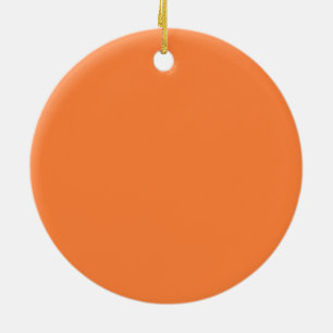 Mango Orange Colour Style ready to customise Ceramic Tree Decoration