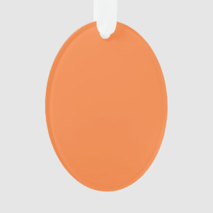 Mango Orange Colour Style ready to customise Ornament