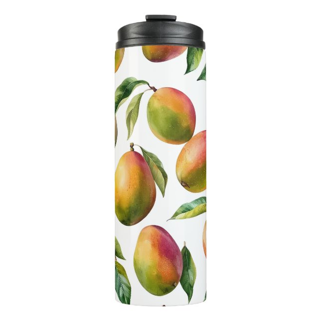 Mango Pattern Thermal Tumbler (Front)
