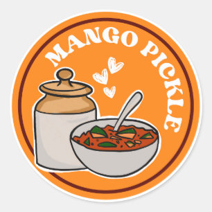 Mango Pickle Lover Classic Round Sticker