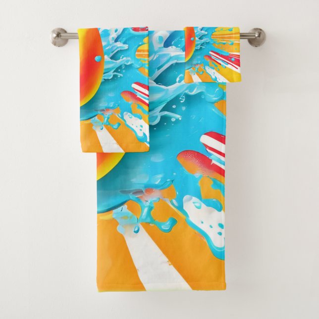 Mango Splash Delight Bath Towel Set (Insitu)