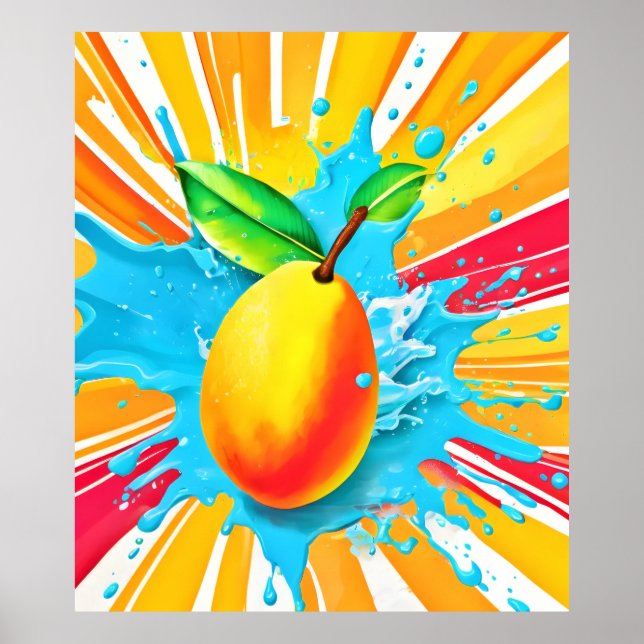 Mango Splash Delight Poster (Front)