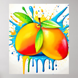 Mango Splash of Colour Poster