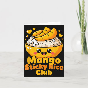 Mango Sticky Rice Club Kawaii Thai Dessert Food Card