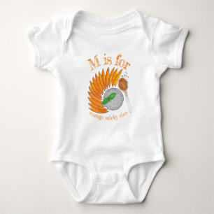 Mango Sticky Rice Dessert Thai Food Cuisine Baby Bodysuit
