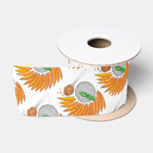 Mango Sticky Rice Dessert Thai Food Cuisine Satin Ribbon