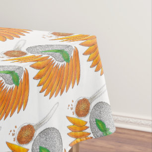 Mango Sticky Rice Dessert Thai Food Cuisine Tablecloth