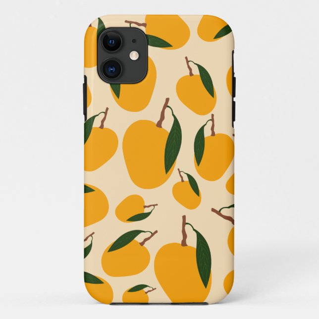 Mango Summer Fruit Pattern Case-Mate iPhone Case (Back)