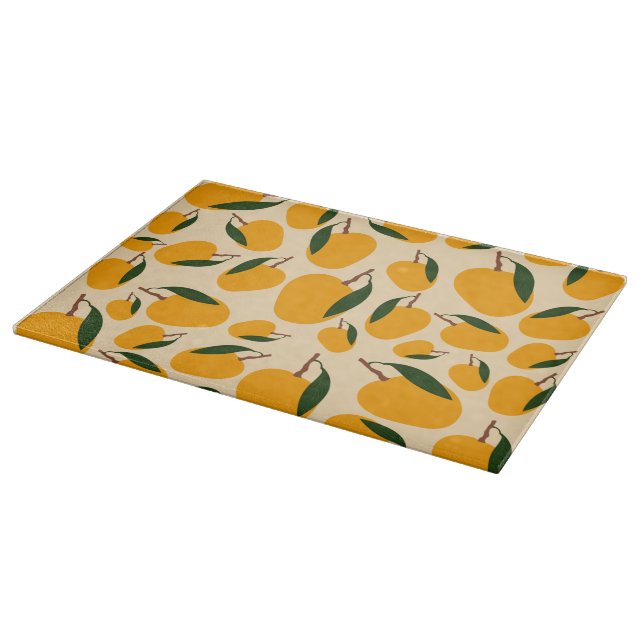 Mango Summer Fruit Pattern Cutting Board (Corner)