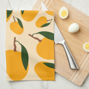 Mango Summer Fruit Pattern Tea Towel