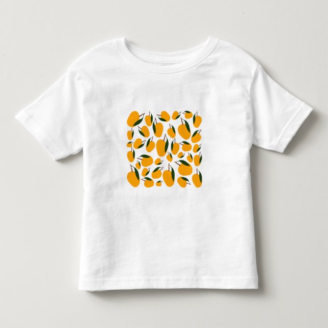 Mango Summer Fruit Pattern Toddler T-Shirt (Front)
