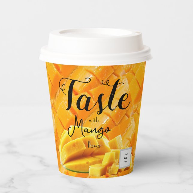 Mango taste  paper cups (Front)