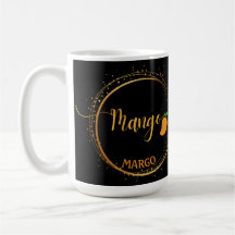 MANGO team name editable text orange 