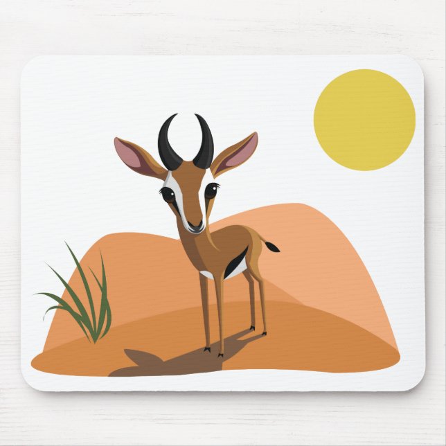 Mango the Gazelle Mouse Mat (Front)