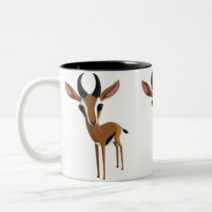 Mango the Gazelle Two-Tone Coffee Mug