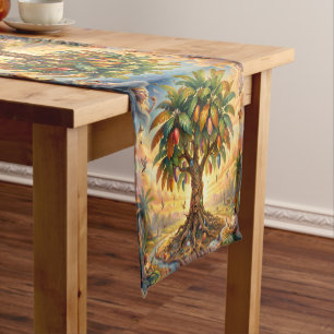 Mango - Tropical fruit full of flavor Short Table Runner