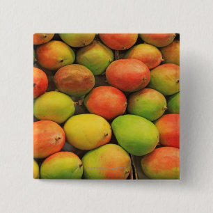 Mangos, Spain, Catalonia, Barcelona, La Boqueria 15 Cm Square Badge
