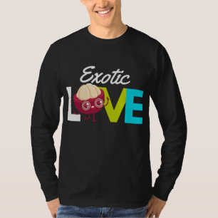 Mangosteen Love - Exotic Fruit Eating T-Shirt