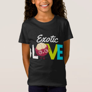 Mangosteen Love - Exotic Fruit Eating T-Shirt
