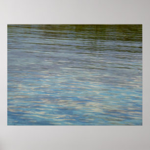 Mangrove Lagoon Water Caribbean Blue Poster