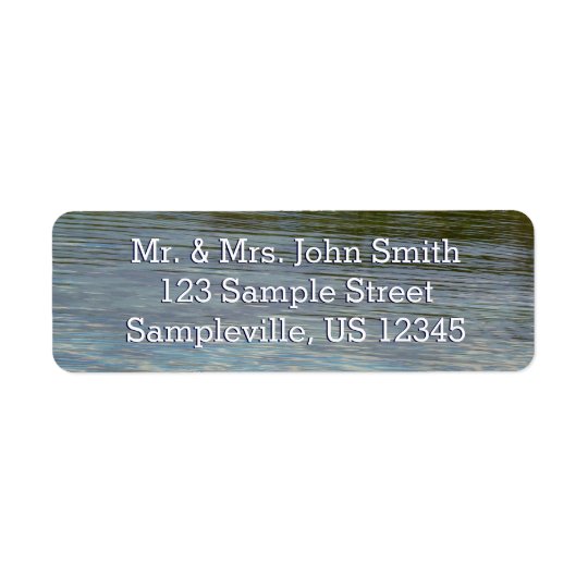 Mangrove Lagoon Water Caribbean Photo Return Address Label