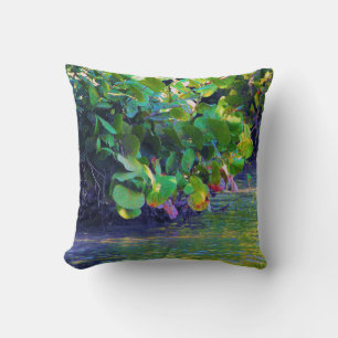 Mangrove Lagoon with Sea Grapes Cushion