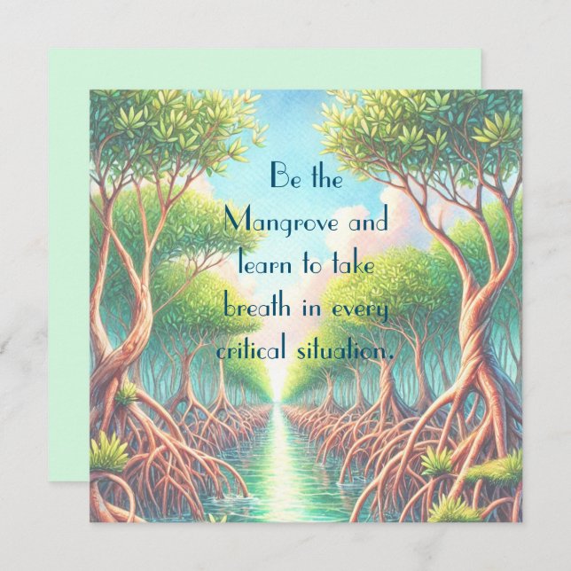 Mangrove & Quote Card (Front/Back)