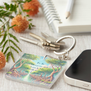 Mangrove & Quote Key Ring