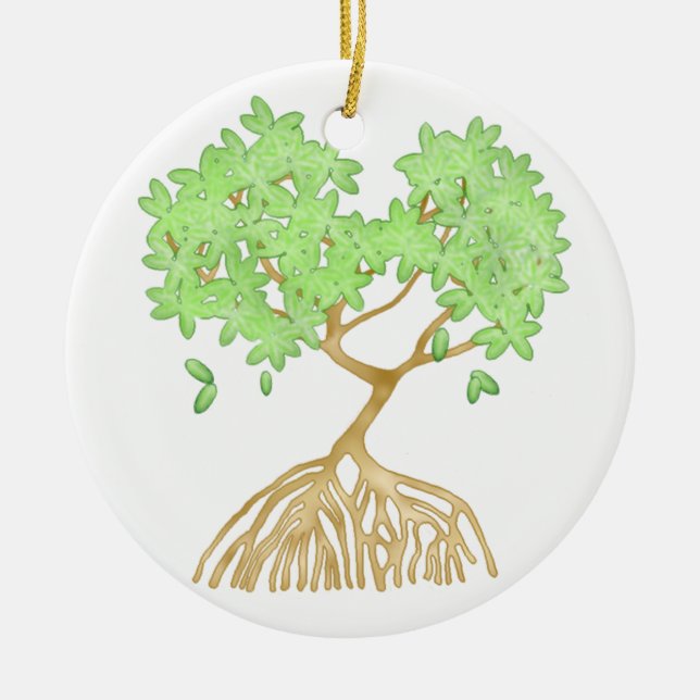 Mangrove Tree Ceramic Tree Decoration (Front)