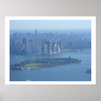 Manhattan and Governors Island Poster