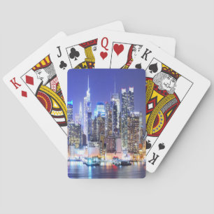 Manhattan at Night Playing Cards