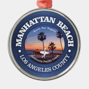Manhattan Beach (C) Metal Tree Decoration