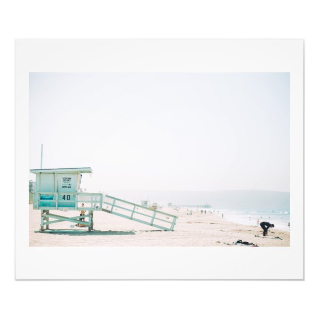 Manhattan Beach Lifeguard Shack Photo Print (Front)