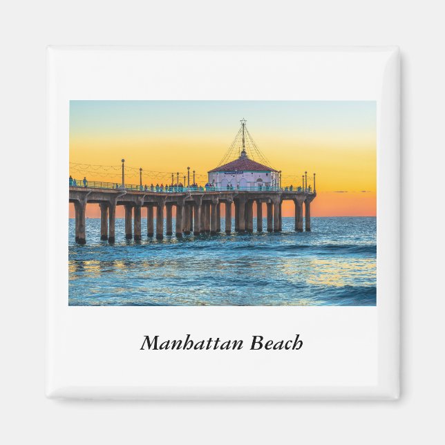 Manhattan Beach Pier Magnet (Front)