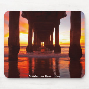 Manhattan Beach Pier Mouse Mat