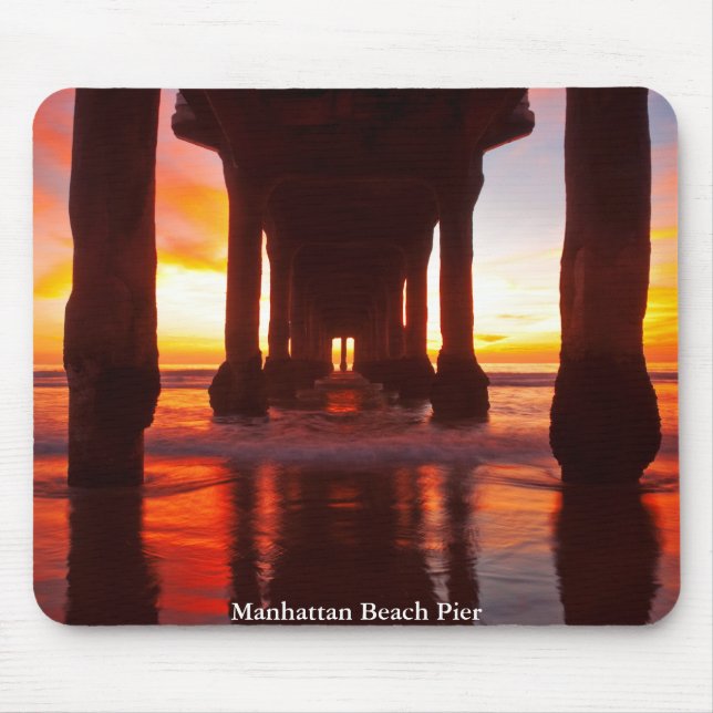Manhattan Beach Pier Mouse Mat (Front)