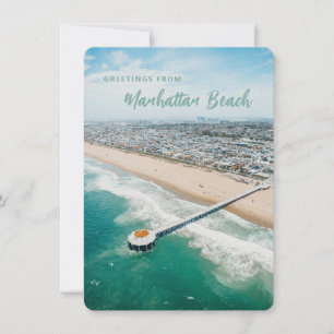 Manhattan Beach Postcard Personalised Greeting