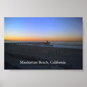 Manhattan Beach Sunrise Poster