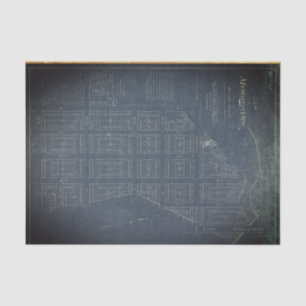 Manhattan Blueprint 18lb Decoupage Sheet