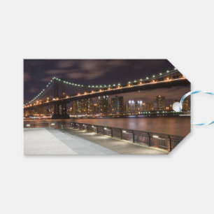 Manhattan Bridge and NYC Skyline Gift Tags