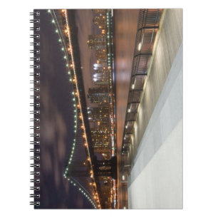 Manhattan Bridge and NYC Skyline Notebook