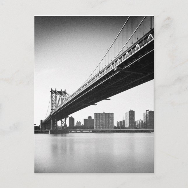 Manhattan Bridge and skyline, New York, US. Postcard (Front)