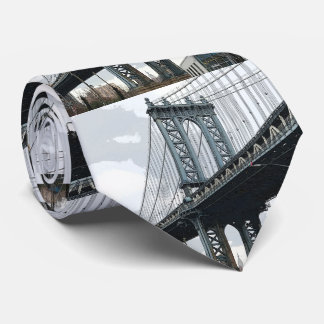 Manhattan Bridge Empire State Building New York NY Tie