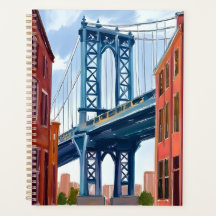 Manhattan Bridge New York City Painting