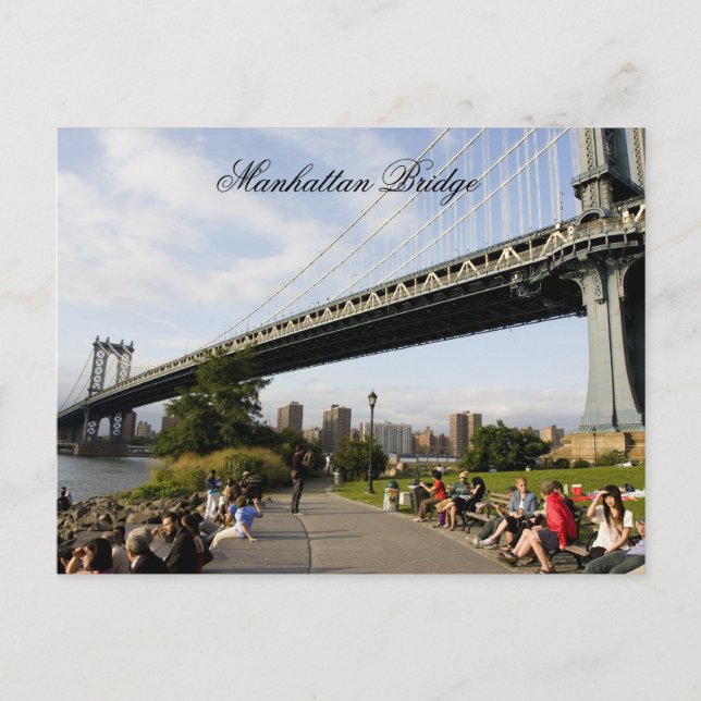 Manhattan Bridge, New York Postcard (Front)