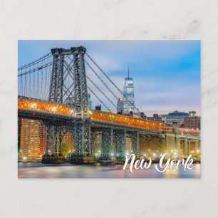Manhattan Bridge, New York, USA Postcard